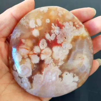 

Natural stone The cherry blossom agateSardonyx agate palm stones playthings small stones and crystals healing crystals
