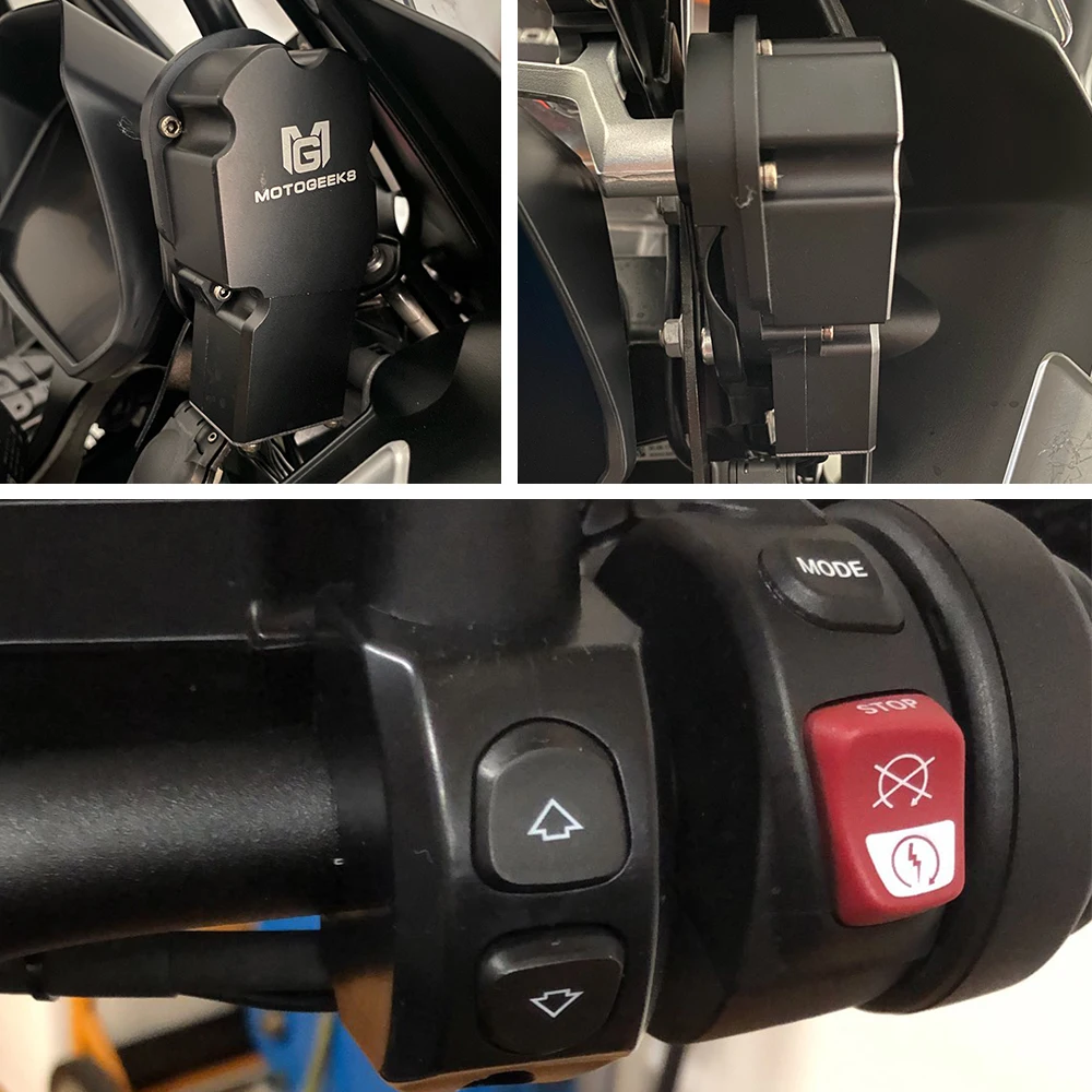 Motorcycle Accessories For BMW R1200GS R1250GS R1200 R1250 GS Adventure Adv LC 2013-Windshield Windscreen Electric Elevator Remote Control Switch