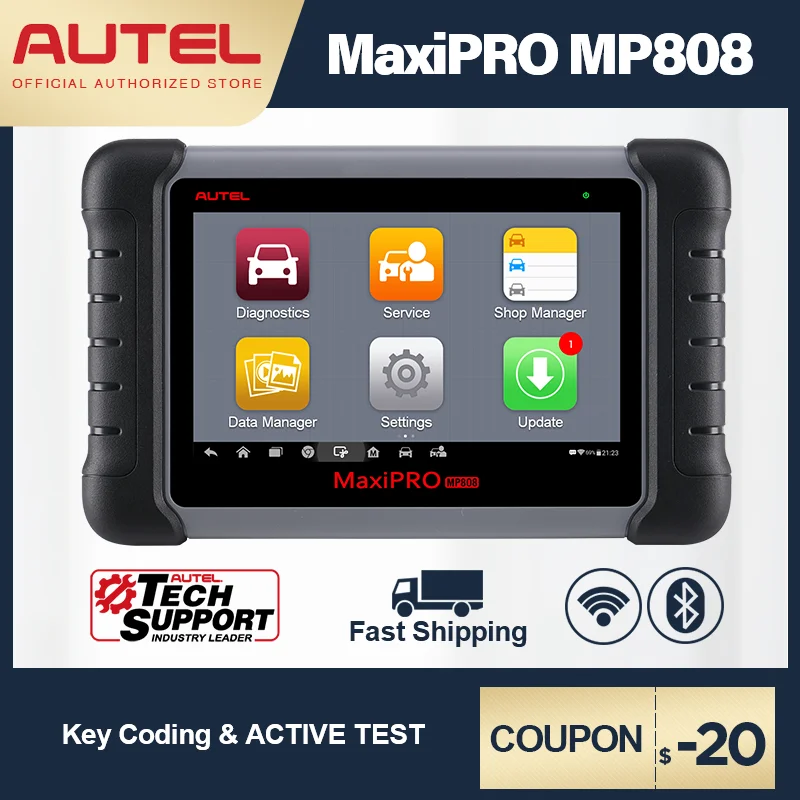 Autel MaxiPRO MP808 диагностический инструмент OBD2 Профессиональный OE level OBDII ключ