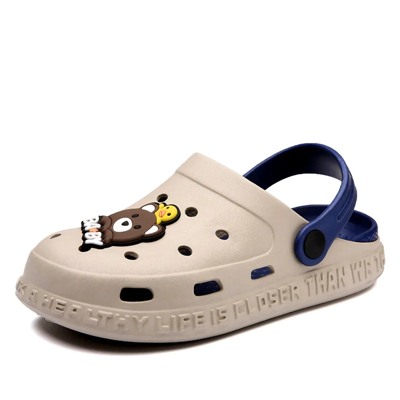 1-10y Kids Mules & Clogs Summer Boy Girl Sandals Cartoon Indoor Soft Bottom Beach Slippers Children Garden Shoes Hy21 5