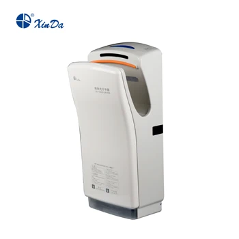

The Xinda GSQ 80 ABS White BLDC Professional Jet Hand Dryer Automatic Infrared Sensor with Air Filter Fiber and Water Tank