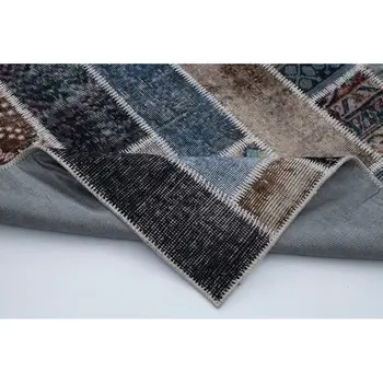 

203x312 Cm Multicolor Handmade Modern Patchwork Rug-7x10 Ft