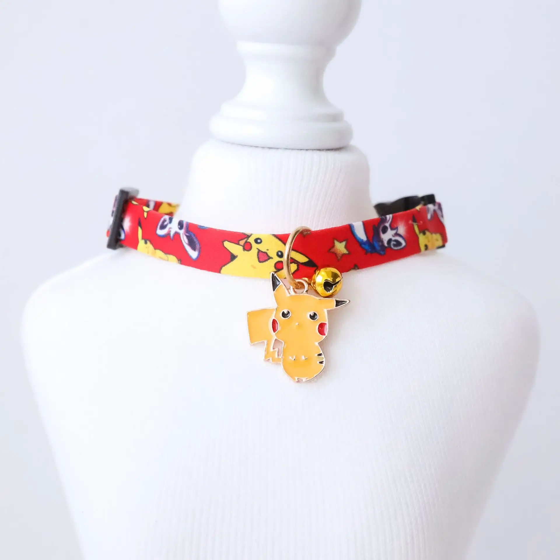 Newest Original Pokemon Cat Dog Collar Adjustable Bells Kitten Puppy Cute Fashion Collars Vogue Memory Pet Accessories Supplier dog collars engraved buckle