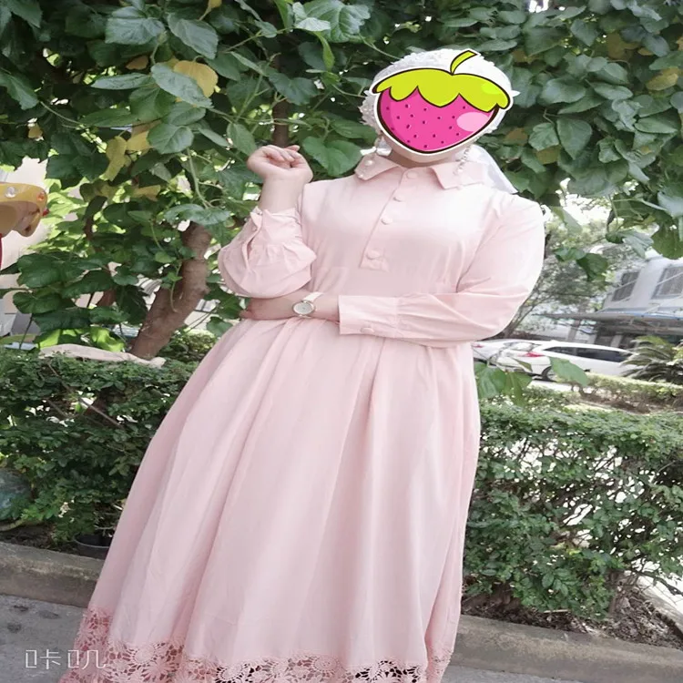 02Pink Рамадан элегантные взрослый мусульманин Абаи арабское одеяние турецкий лоскутное Бисер кружевное длинное платье Дубай мусульман Для женщин платья мусульманская одежда - Цвет: 02Pink
