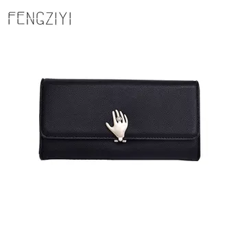 

New Design In 2020 Women's Wallet Fashion Wild Women's Wallet Made of Leather Long Multi-card Women's Cluth Bag Long Section