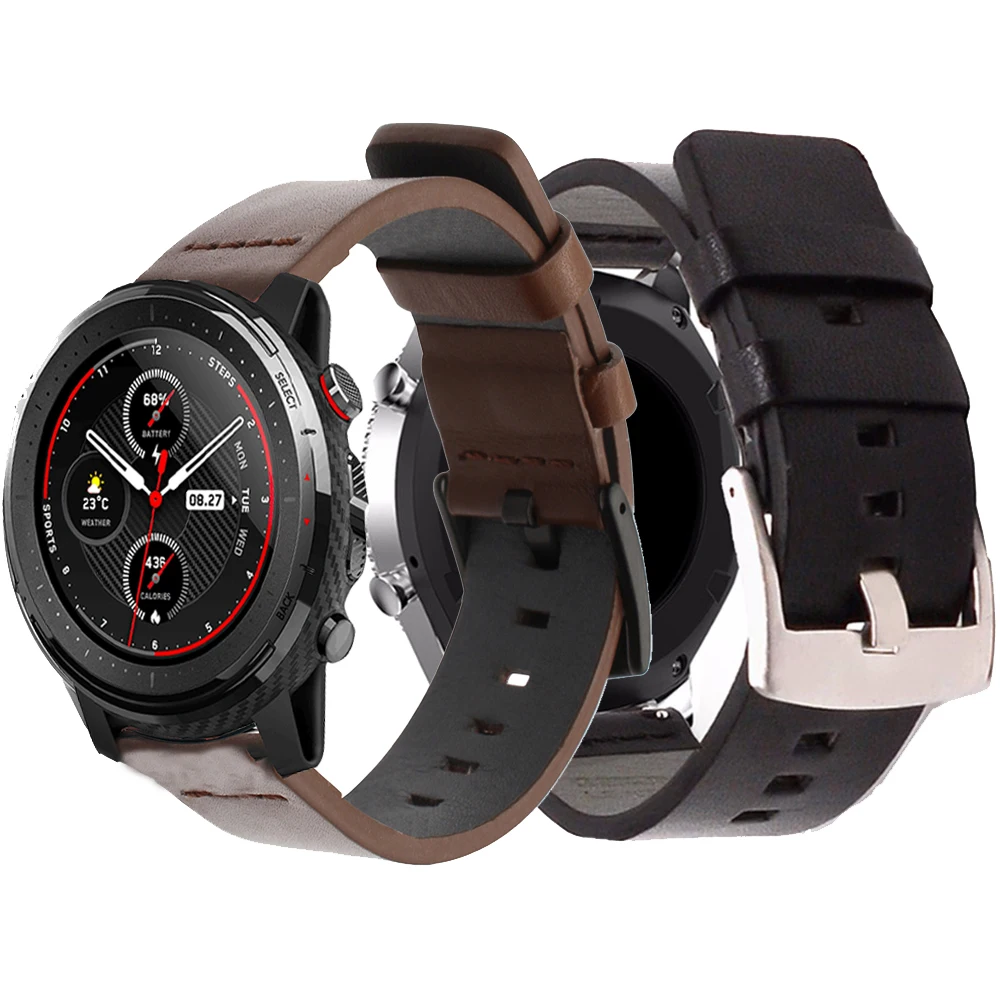 Силиконовый гелевый ремешок для Xiaomi huami Amazfit Bip/Stratos 2 S 3/PACE/GTS/GTR 47 мм 42 часов Huawei Watch GT