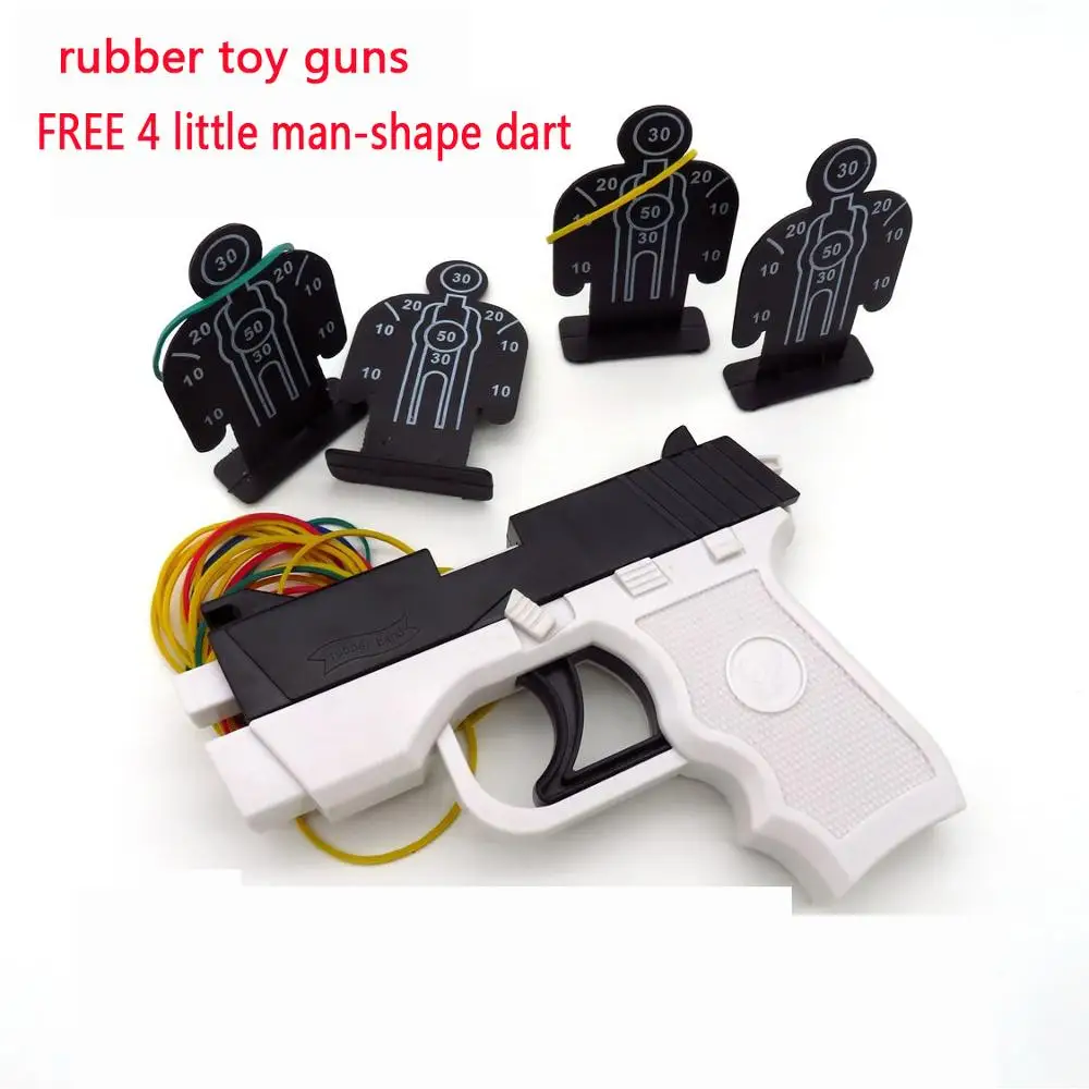 Резиновая игрушка пистолет пластик автоматически стреляет пистолет мини пистолеты с человеком формы Дартс orbeez pistolas arma de fuego