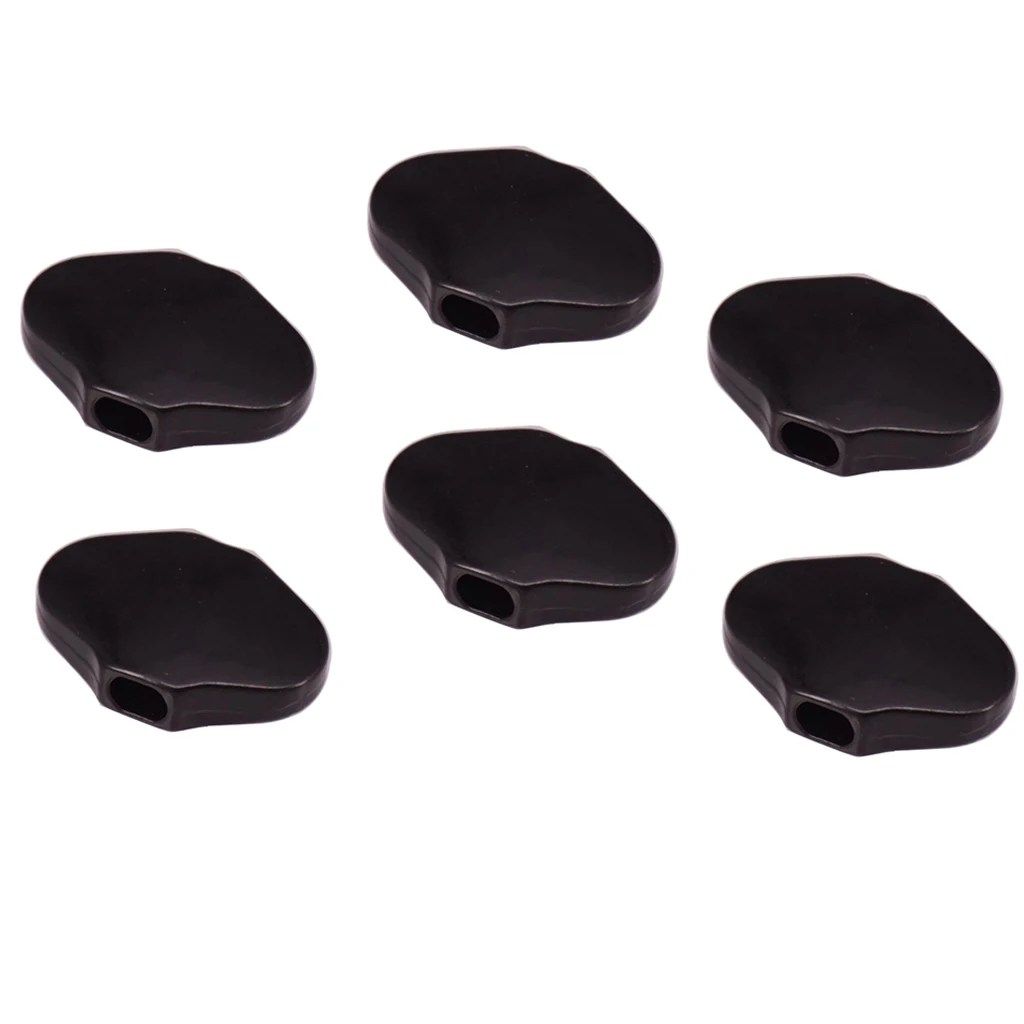 6 Pcs Black Guitar Tuning Pegs Buttons Machine Heads Knobs with Screws Kit for Acoustic Electric Guitars with Screws