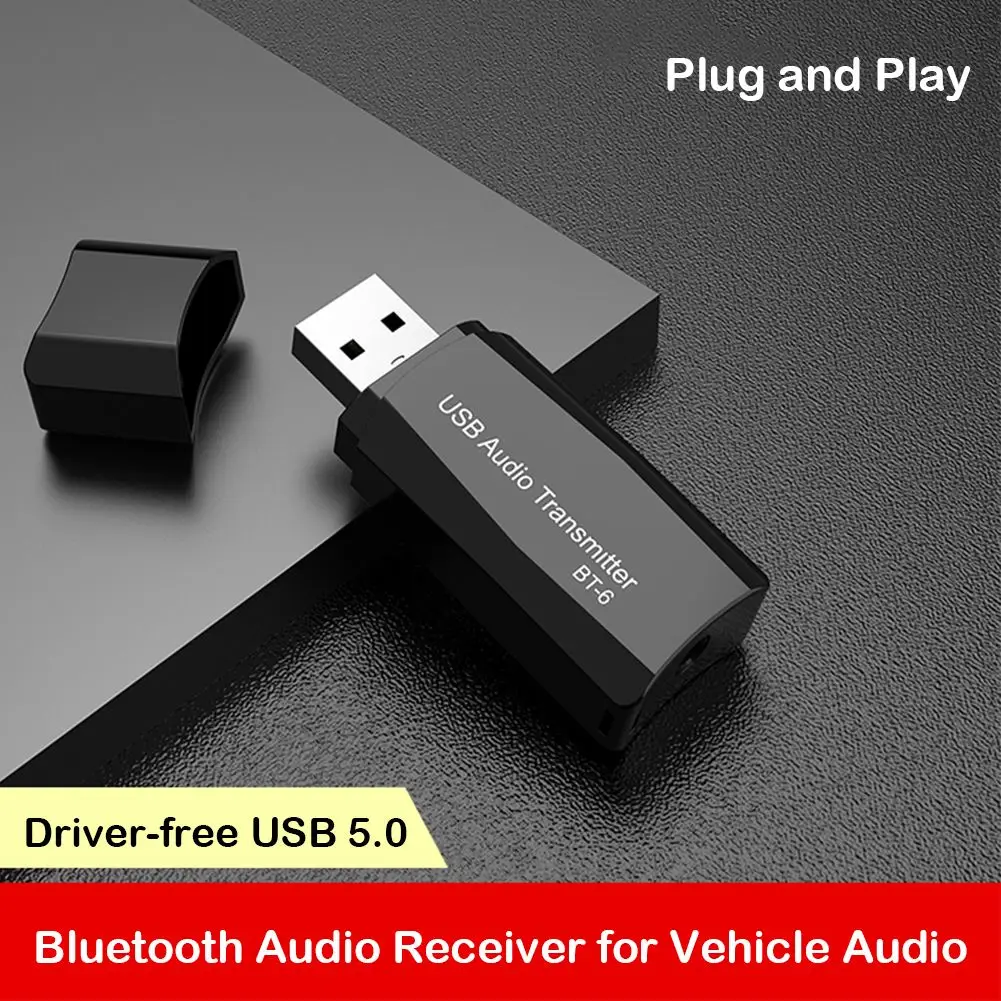 

Universal USB Bluetooth Audio Transmitter Receiver 2-In-1 Bluetooth 5.0 TV Computer Wireless Audio Aux Adapter Car Accessories