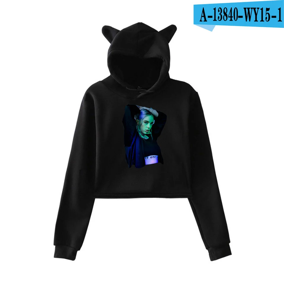 3 Осень Billie Eilish толстовки для женщин Harajuku толстовки в стиле KPOP Розовая Одежда для девочек-подростков Женский Уличная пуловер с капюшоном - Цвет: 3