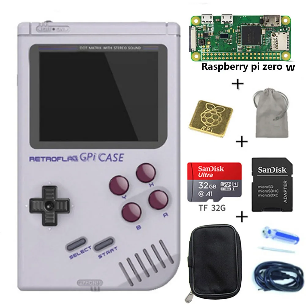 Чехол Retroflag GPi для Raspberry Pi Zero и W с безопасным отключением|Аксессуары