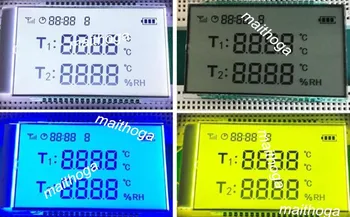 

36PIN TN Positive 2 Road 4-Digits Segment LCD Panel 3.3V White/Blue/Yellow Green Backlight