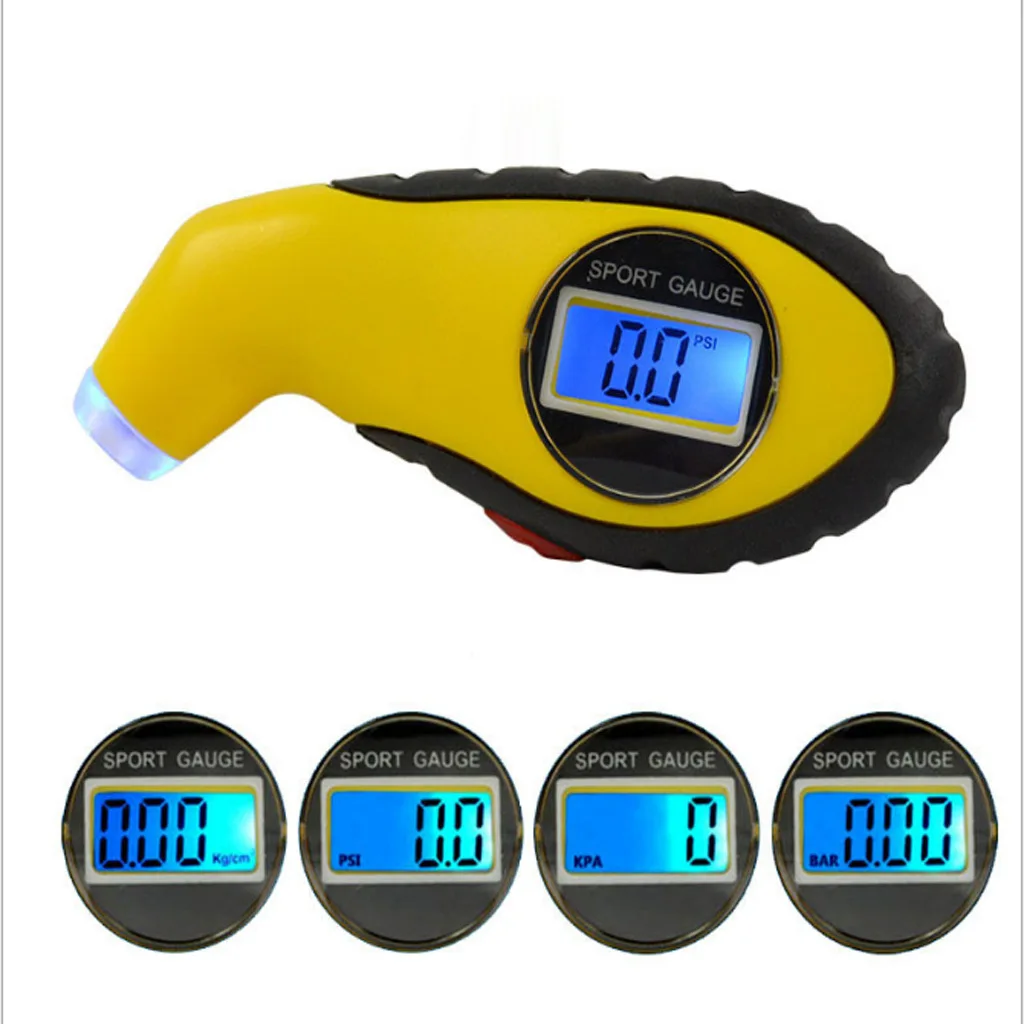 

Car Digital Tire Barometer Tire Pressure with Inflatable High-Precision Electronic Pressure Testing Meter Tire Pressure Gauge Mo
