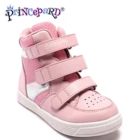 PRINCEPARD/ Новое поступление; сезон весна-осень; дышащие кроссовки; ортопедическая обувь для детей; Уличная обувь для девочек; - Цвет: Pink