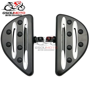 

Motorcycle Aluminum Foot Pegs Rests Mount Rider Driver Rear Passenger Floorboard For Harley Touring Dyna FLH FLST FLD Fat Boy