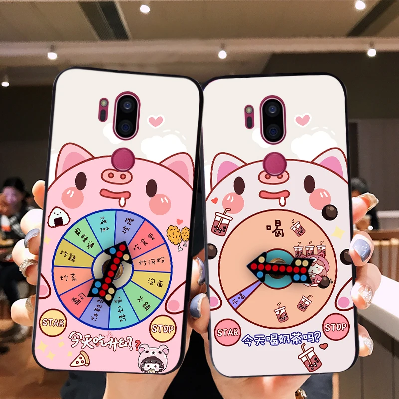 Милый чехол для телефона LG Optimus G5 G6 G7 G8S ThinQ забавная рулетка задняя крышка V20 V30 V50