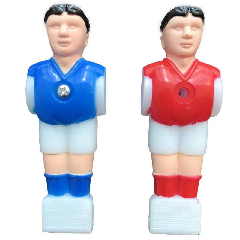 New Hard Plastic 22pcs Red&Blue Football Table Men Player With Screws Soccer Table Tournament Doll Football Machine Accessories