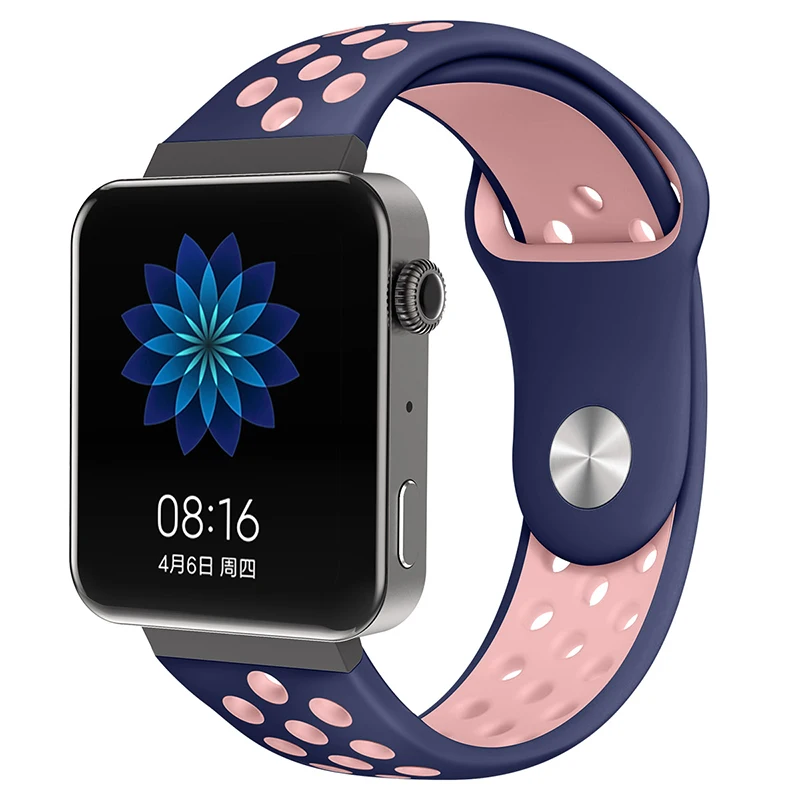 8061 Мягкий силиконовый ремешок для часов для xiaomi smart watch, новинка, сменный ремешок для mi watch, резиновый ремешок для часов, аксессуары - Цвет: 8061