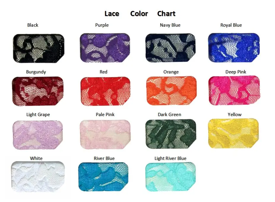 lace color chart SMT