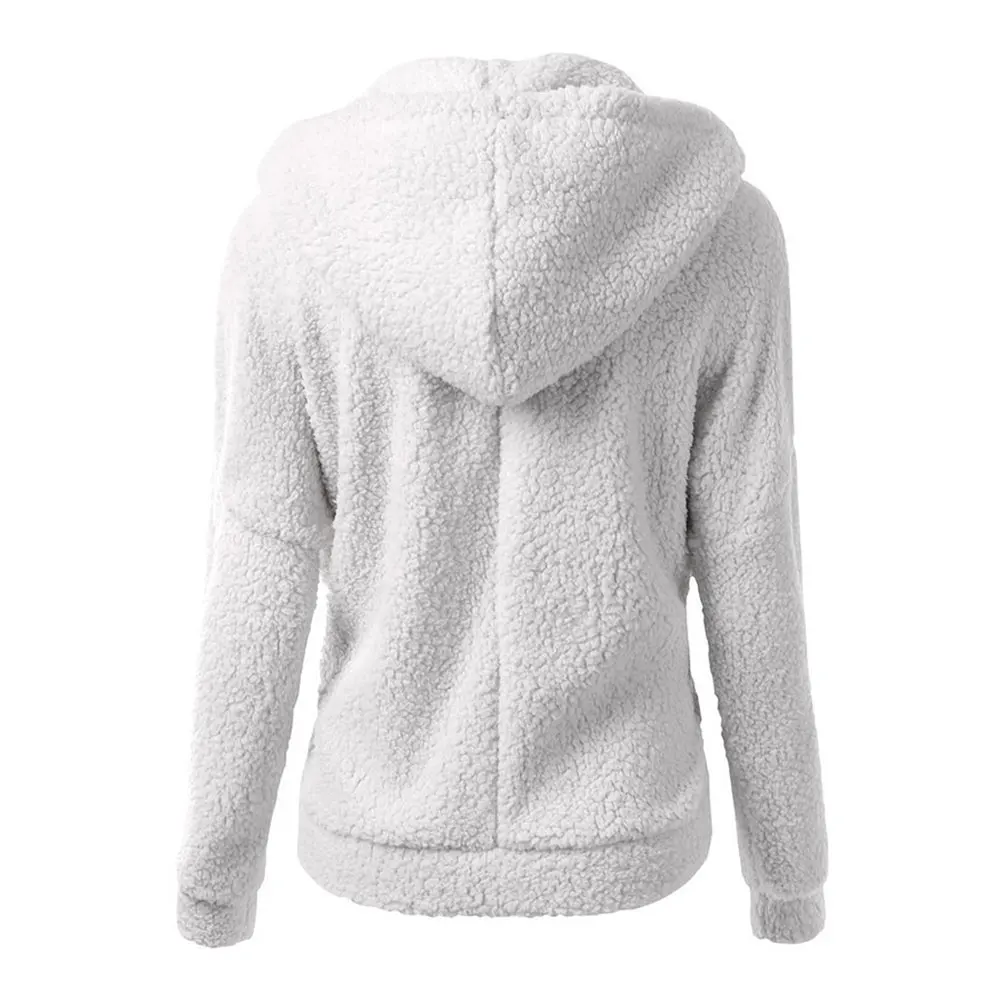 Abrigo de invierno grueso de piel de lana abrigo de invierno con capucha Parka abrigo chaqueta prendas de vestir nueva llegada