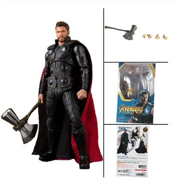 

15cm SHF Movie Avengers Endgame Infinity War 4 Marvel Hero Thor PVC Action Figure Model Toy Doll Gift