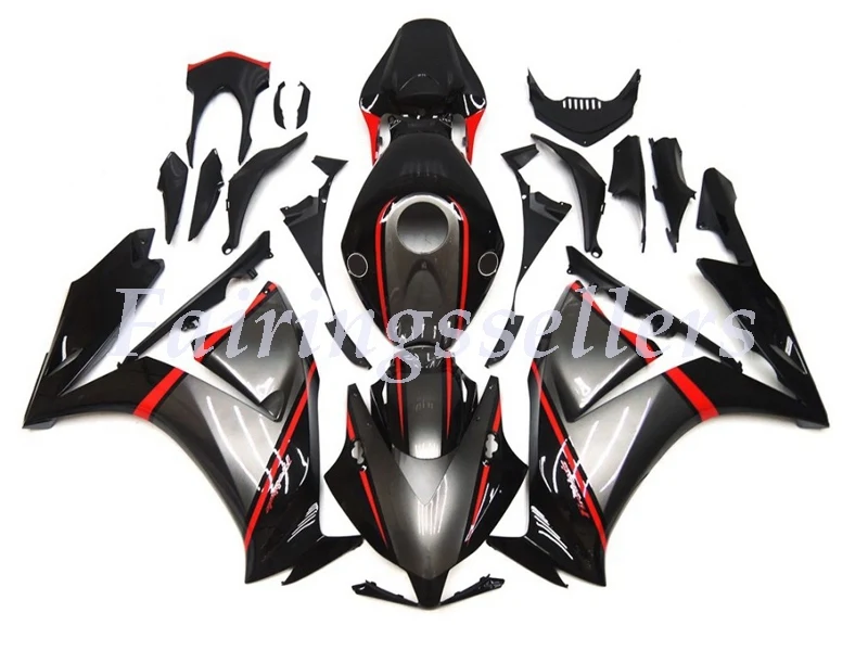 Gunmetal Grey Впрыска ABS Полный обтекатели комплект Подходит для HONDA CBR1000RR 2012 13 14 15 CBR1000 12-16 CBR1000 обтекатель глянцевый белый серебристый - Цвет: Gunmetal Grey