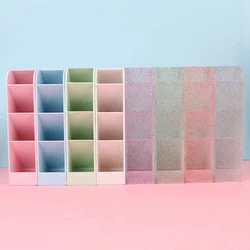 Porte stylo multifonction à 4 grilles insérées obliquement, 1 pièce, étui de rangement de bureau pour l'école 