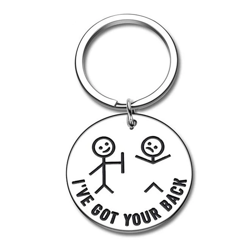 Custom Funny Keychain Stainless Steel Customizable Lettering Engrave  Keychains Birthday Best Friends Gifts Jewelry - Key Chains - AliExpress
