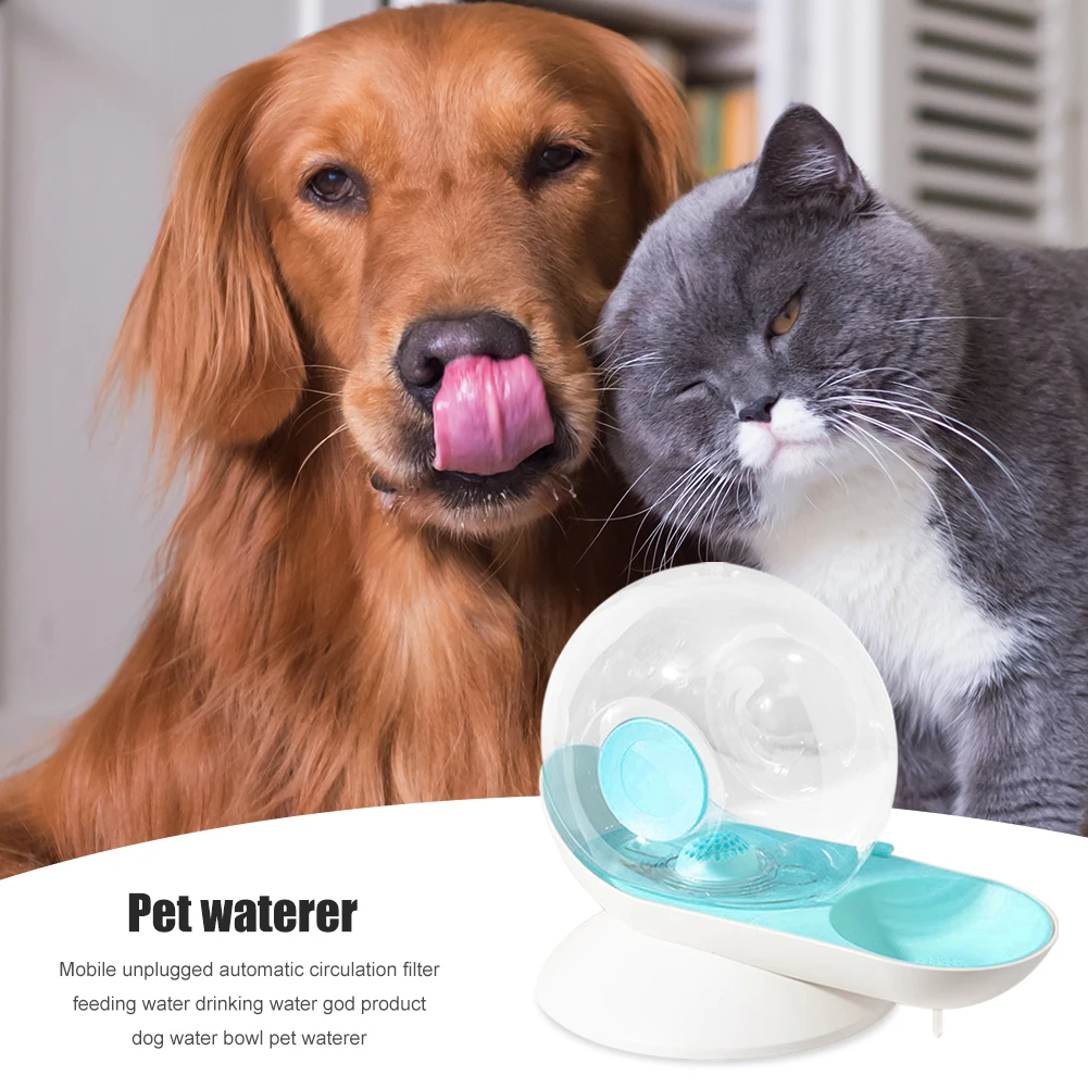 6pcs 달팽이 거품 자동 고양이 물 그릇 분수 그릇 필터 애완 동물 물 디스펜서 대형 음주 그릇 고양이 음료