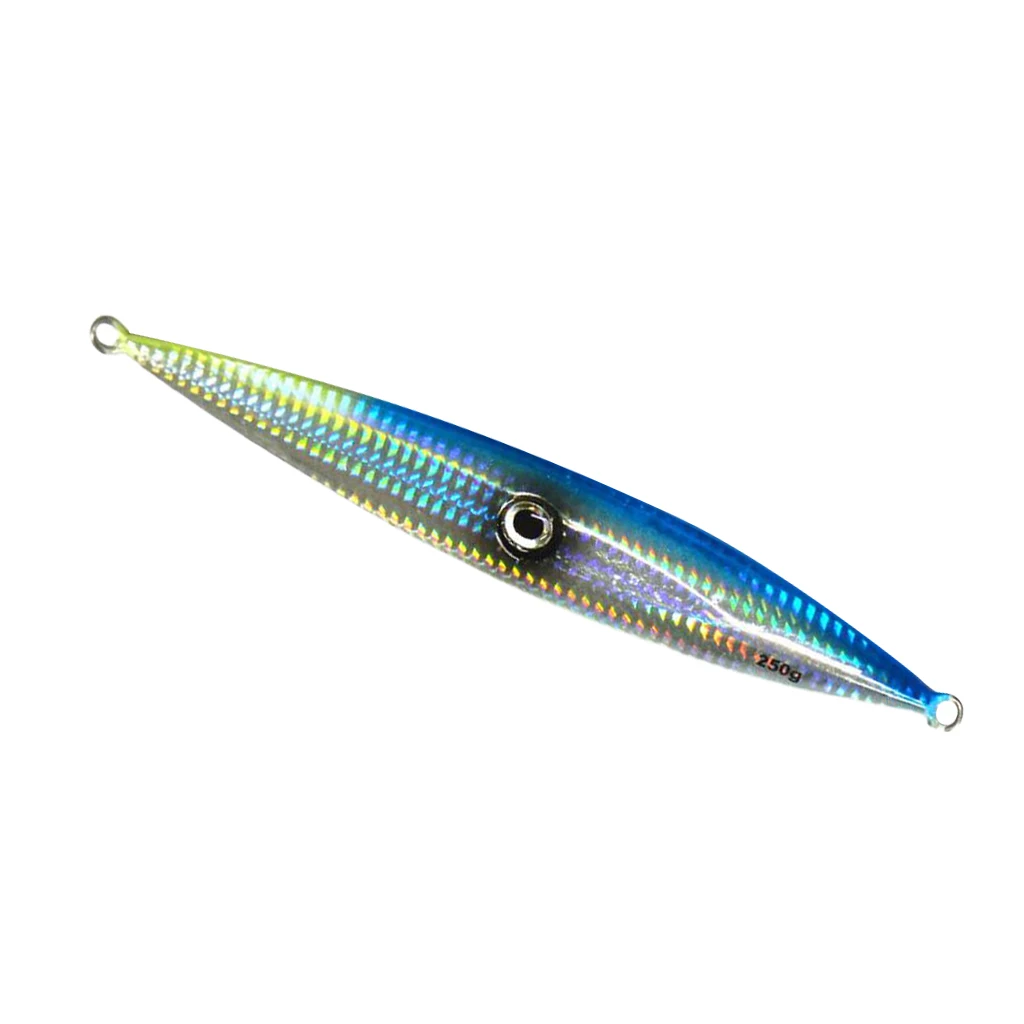 250g 19.5cm Metal Fishing Lure Vertical Jigging Bait Hard Heavy Weight Bait Crankbait for Casting