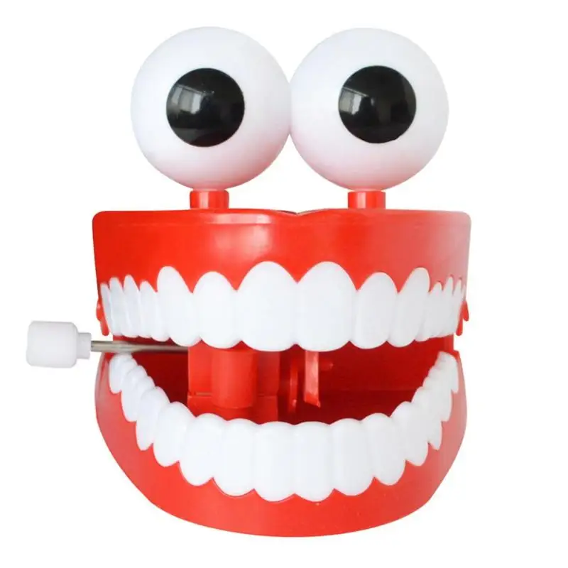 

Wind-up Toy Cute Teeth Model Clockwork Funny Halloween Toys Durable Tooth Chain Necessary Festival Decoration Gadgets