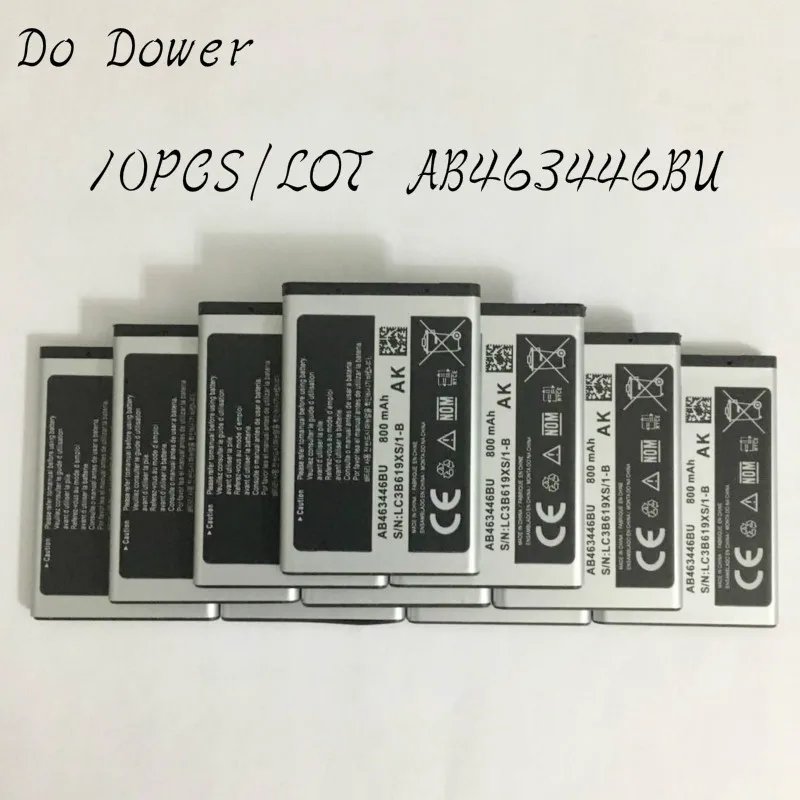 10 шт./лот 800 мА/ч, AB463446BU AB043446BE AB553446BU Батарея для X208 C3300K B189 B309 GT-C3520 E2330 E2530 E1228 E339 Батарея