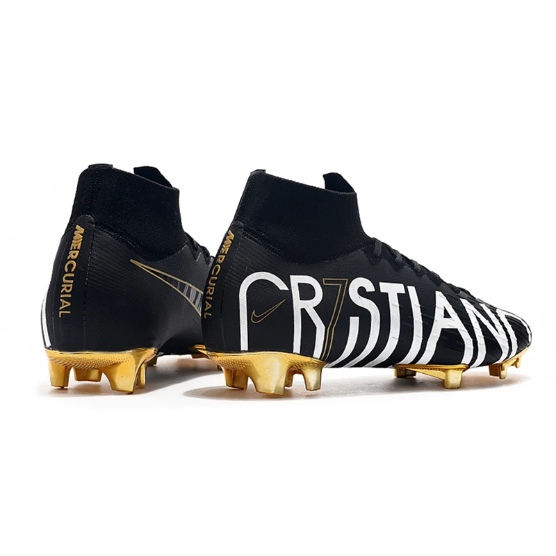 NIKE Mercurial Superfly VI Flyknit 360 Elite CR7 SE FG 35-45 футбольные бутсы Мужская футбольная обувь LVL UP