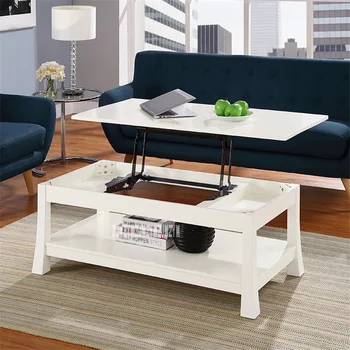 

HZYK-0036 Liftable Side Table Multifunctional Dining Table Living Room Dual-Purpose Computer Desk Space-Saving Storage Table