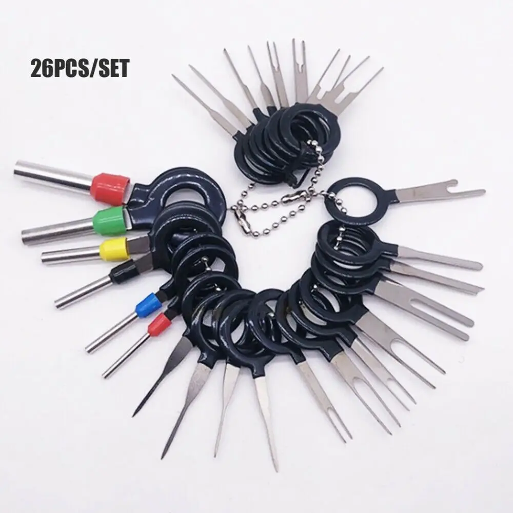 

26PCS Wire Terminal Removal Tool Car Electrical Wiring Crimp Connector Pin Kit