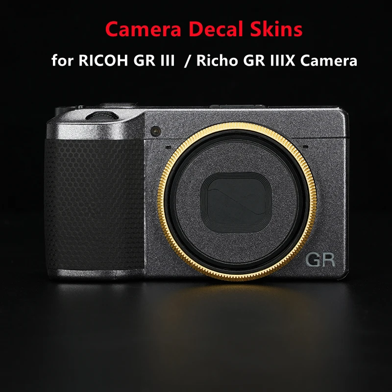 camera lens GR3 GR3X Camera Vinyl Decal Skins Wrap Cover for RICOH GRIII  / Richo GR IIIX Camera Premium Sticker phone tripod with light