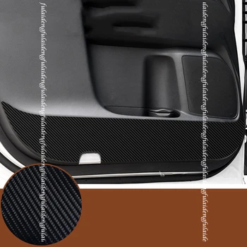 

4pcs For Honda Odyssey 2016-2020 New Carbon fiber leather Door Anti Kick Pad Protective Trim cover Car Accessories