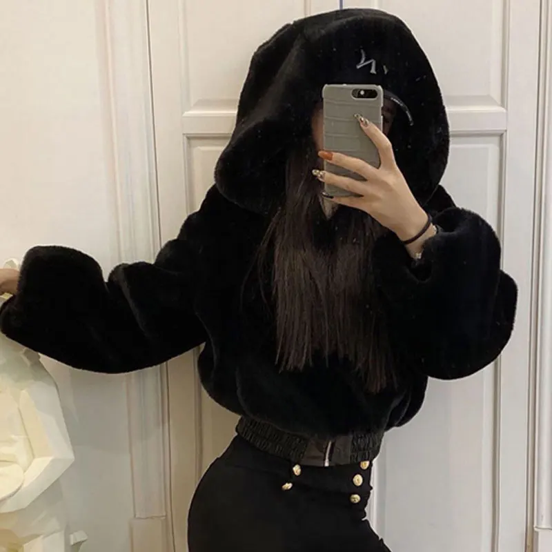 InsGoth Mall Goth Black Overcoat Harajuku Streetwear Zip Up High Waist Women Coats Punk Chic High Streetwear Long Sleeve Tops