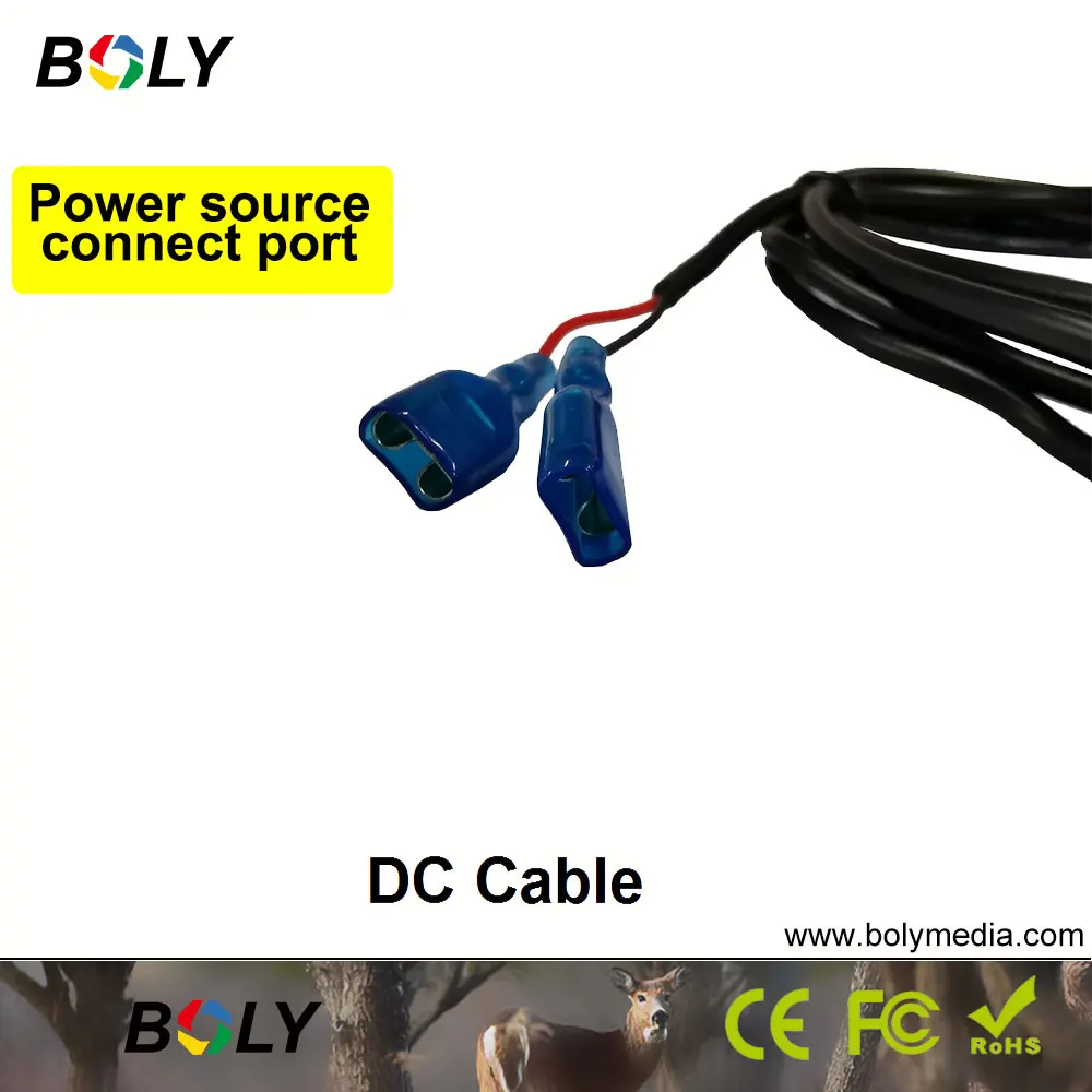 3pcs/set Boly Hunting Camera Accessories Power Cable 22AWG 1.46A 300V Suit For MG984G MG983G BG962 BG960K/I SG2060 SG562