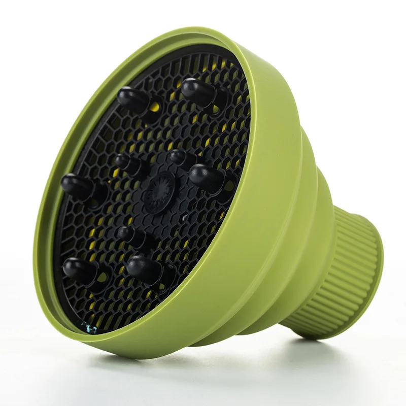 Hairdryer Diffuser Cover High Temperature Resistant Silica Gel Collapsible Hairdryer Accessories Hairdressing Salon Tools