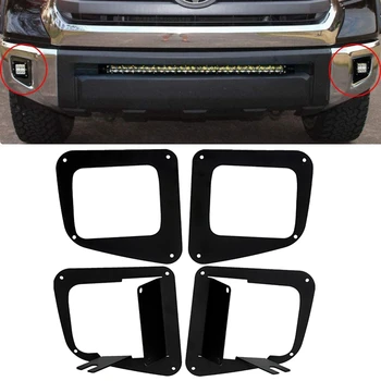 

Lower Bumper 3 inch Cube Dually Fog Light Mount Bracket Kit for Toyota- 2014-2018