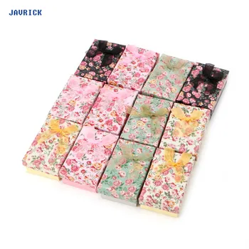 

JAVRICK Beauty Bowknot Display Gift Box Cardboard Case For Ring Earring Necklace Jewelry