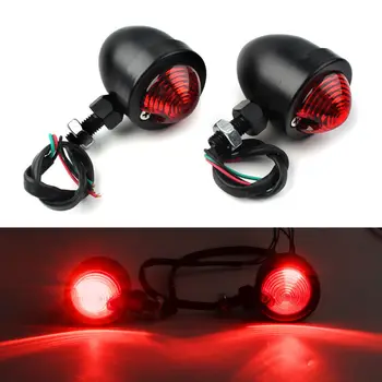 

2x New Long Lasting Universal Bullet Blinker Metal Turn Signal Light Indicator Lamp Bulb 12V Red/Amber