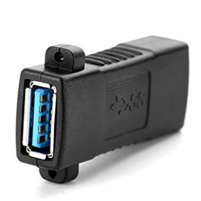 1Pc Standard USB 2 0 3 0 Female To Female Socket Panel Mount Adapter Connector 2