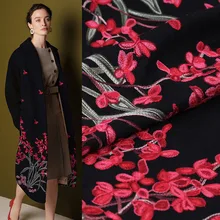 Высококачественная односторонняя вышитая замшевая ткань для пальто tissu au metre telas пэчворк algodon tissus stoffen