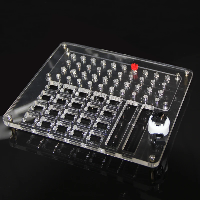 Acrylic Oiling Plate with Opener for Mechanical Keyboards - Switch Maintenance Kit for Cherry, Gateron, Kailh, and Box Switches Description Image.This Product Can Be Found With The Tag Names Computer cleaners, Computer Office, Oiling plate