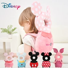 Disney Baby Head Back Protector Safety Pad Pillow Infant Toddler Harness Headgear Bear Rabbit Baby Head Protection Pad Cute New