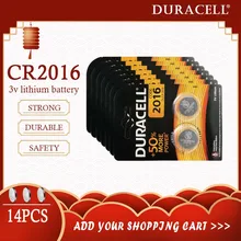14 sztuk oryginalny dla DURACELL CR2016 bateria telefonu guzik 3V baterie litowe do zegarka zabawka komputer kalkulator sterowania DLCR 2016
