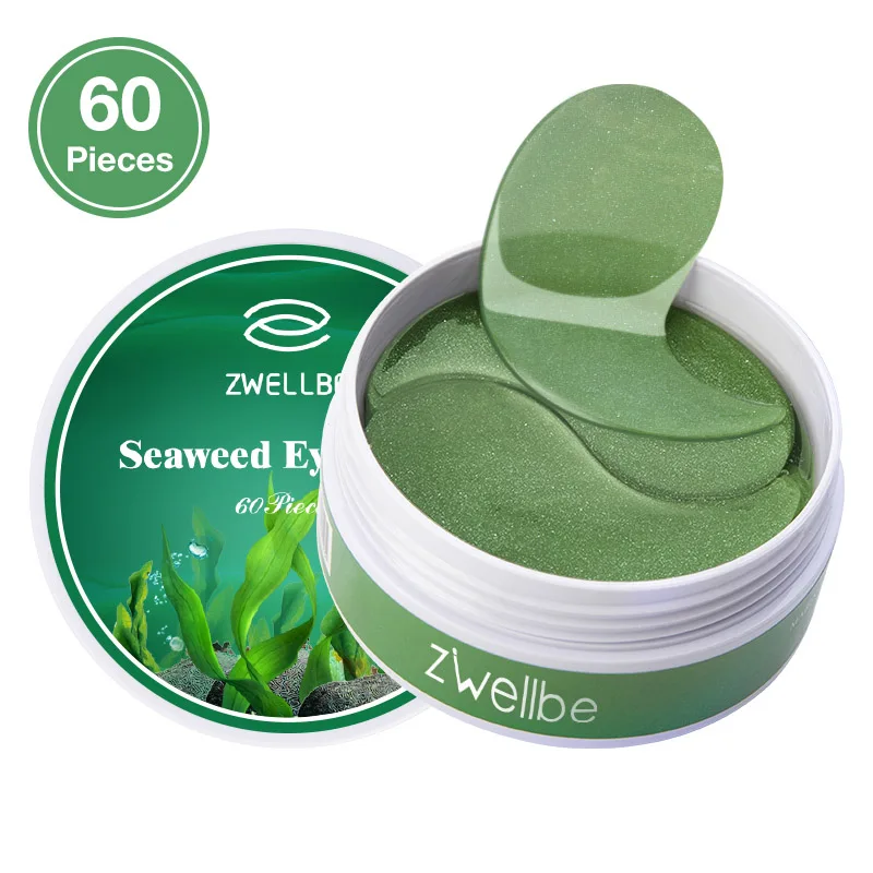 green seaweed Розовая Премиум маска для первого глаза 60 шт. маска для глаз против возраста отечности увлажняющая маска для сна патчи для глаз темные круги маска для ухода за кожей лица - Цвет: green seaweed