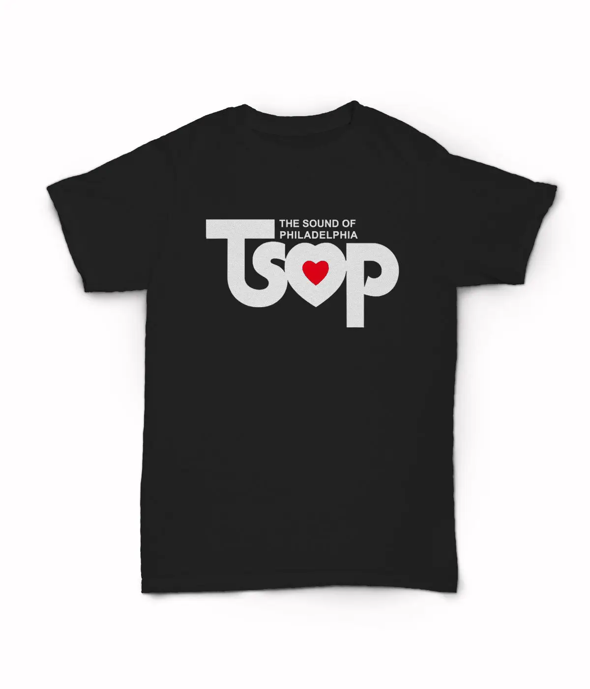Футболка TSOP Heart-The Sound Of Philadelphia Love Is The Message MFSB Soul с принтом на заказ забавная